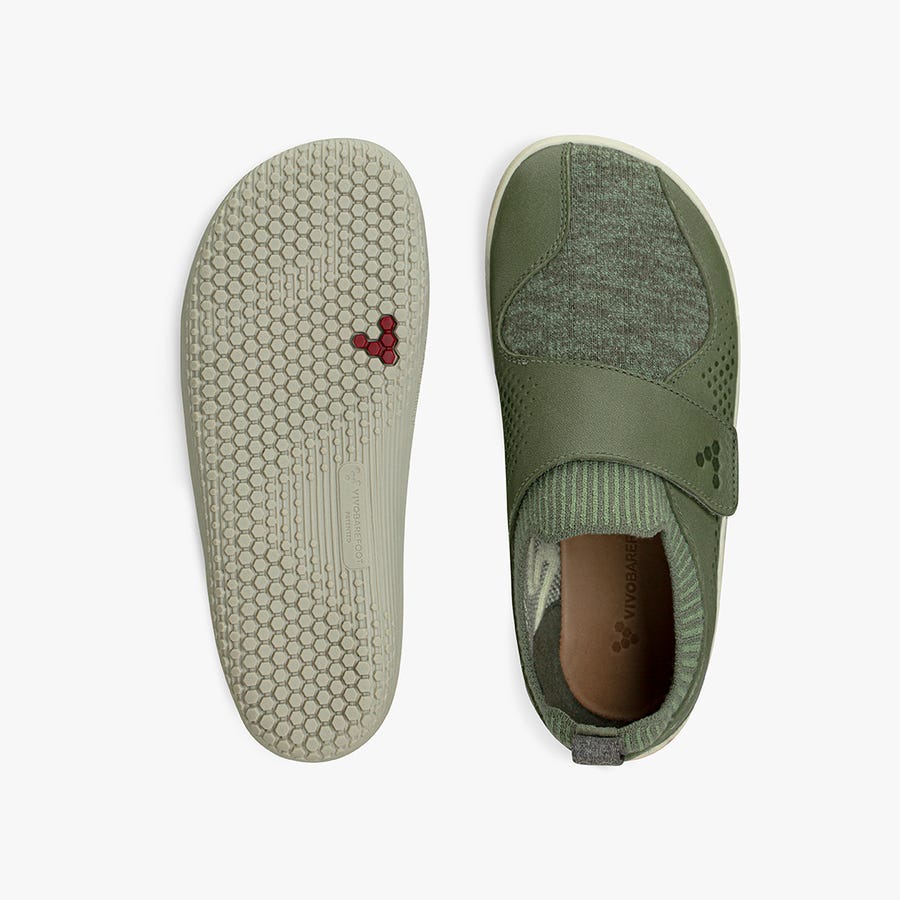 Vivobarefoot Primus Knit Wool Wandelschoenen Kinderen Groen | Nederland 0214YXFU